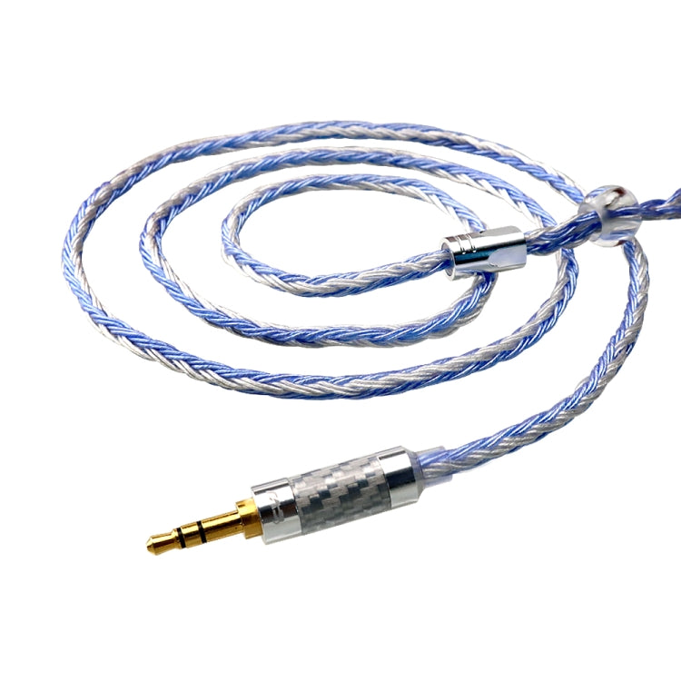 CVJ V3 1.2m 16 Cores Silver-plated 3.5mm Earphone Cable, Style:0.75mm(Silver-Blue) - free shipping - PMC TechLife - Order now!