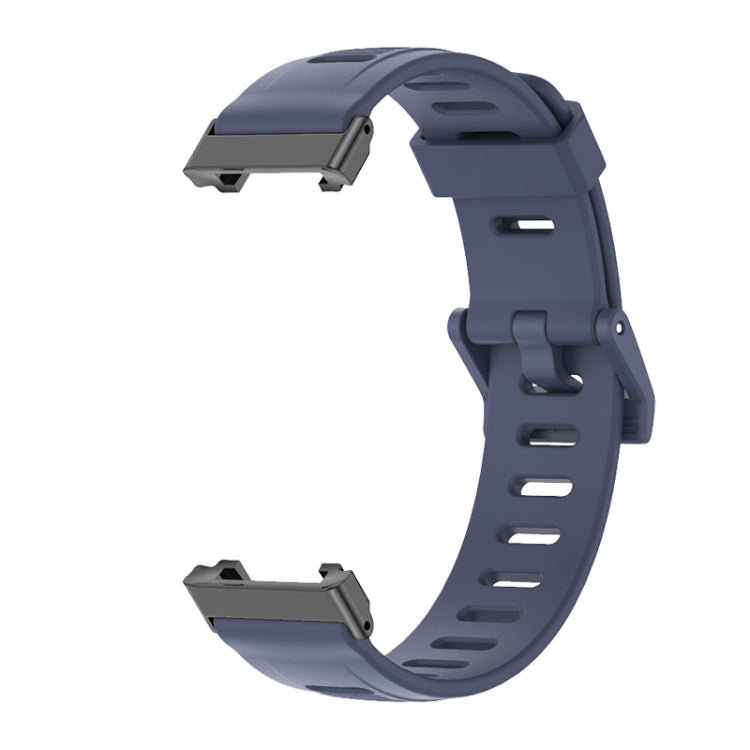 For Xiaomi Mi Band 7 Pro Mijobs Flat Hole TPU Watch Band(Blue Black) - Watch Bands by MIJOBS | Online Shopping South Africa | PMC TechLife | Buy Now Pay Later Mobicred