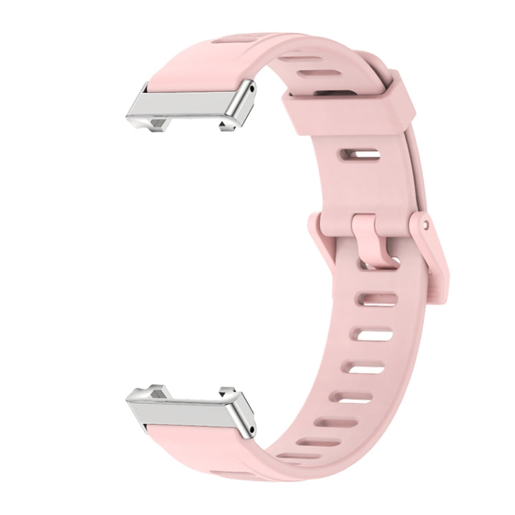 For Xiaomi Mi Band 7 Pro Mijobs Flat Hole TPU Watch Band(Dirty Pink Silver) - Watch Bands by MIJOBS | Online Shopping South Africa | PMC TechLife | Buy Now Pay Later Mobicred