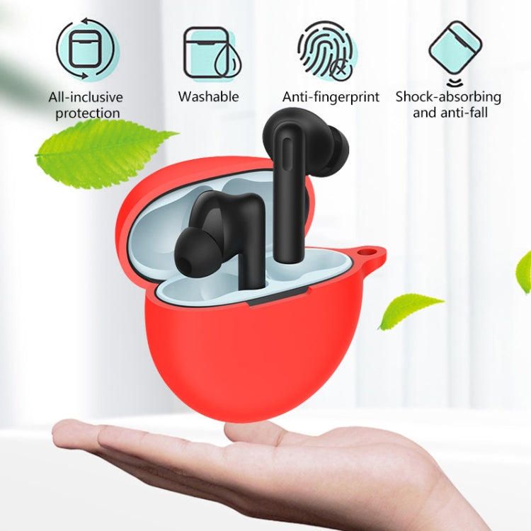 For OPPO Enco Air 2i Wireless Earphone Silicone Protective Case(Dark Green) - Other Earphone Case by PMC TechLife | Online Shopping South Africa | PMC TechLife