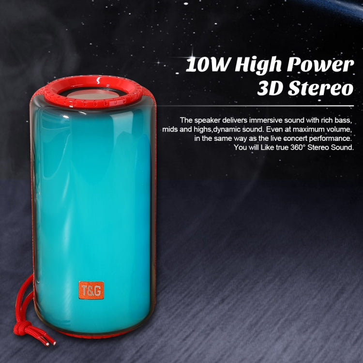 T&G TG639 10W Portable LED Light TWS Wireless Bluetooth Speaker(Light Blue) - Mini Speaker by T&G | Online Shopping South Africa | PMC TechLife | Buy Now Pay Later Mobicred