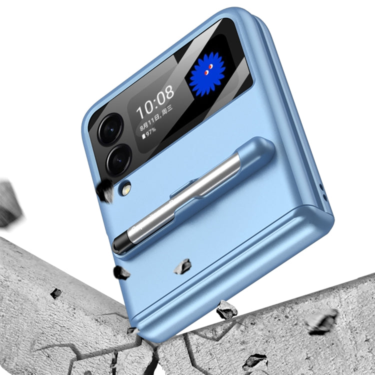 For Samsung Galaxy Z Flip4 GKK Magnetic Full Coverage Phone Flip Case with Pen(Forest Green) - Galaxy Z Flip4 5G Cases by GKK | Online Shopping South Africa | PMC TechLife