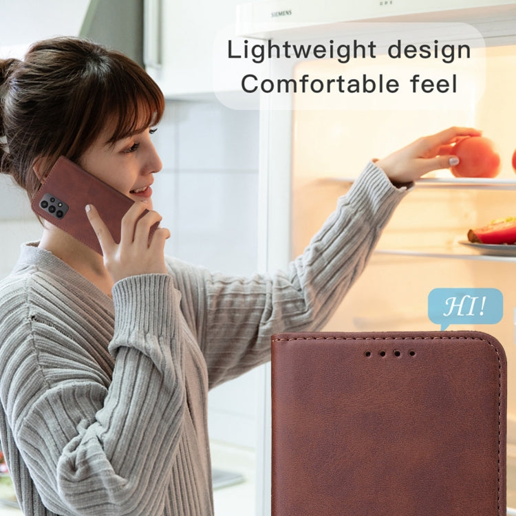 For Samsung Galaxy A23 4G Magnetic Closure Leather Phone Case(Brown) - free shipping - PMC TechLife - Order now!