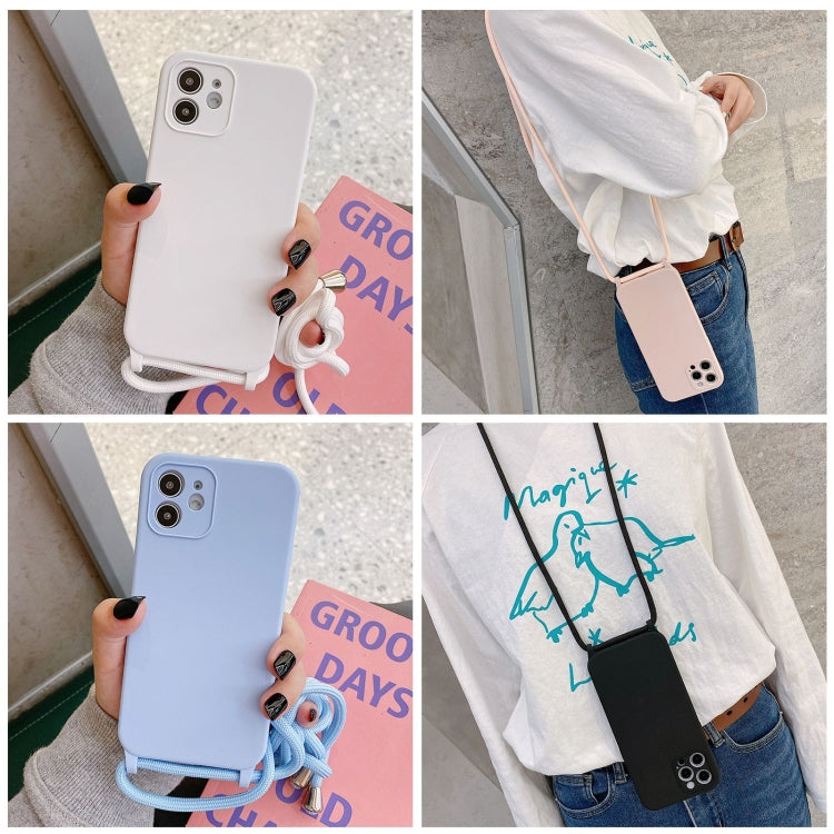 For iPhone 13 Pro Max Crossbody Lanyard Liquid Silicone Case(Rose Red) - free shipping - PMC TechLife - Order now!
