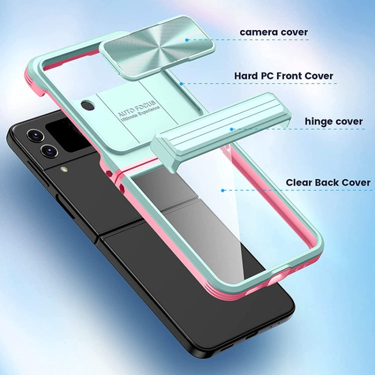 For Samsung Galaxy Z Flip4 360 Full Body Sliding Camshield Phone Case(Black) - free shipping - PMC TechLife - Order now!