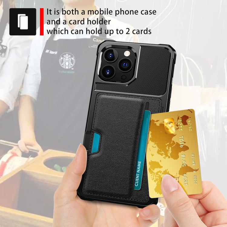 For iPhone 13 Pro ZM02 Card Slot Holder Phone Case (Black) - iPhone 13 Pro Cases by PMC Jewellery | Online Shopping South Africa | PMC Jewellery