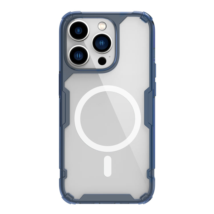 For iPhone 14 Pro NILLKIN Ultra Clear Magsafe PC + TPU Phone Case(Blue) - iPhone 14 Pro Cases by NILLKIN | Online Shopping South Africa | PMC Jewellery