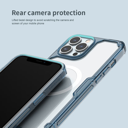 For iPhone 14 Pro NILLKIN Ultra Clear Magsafe PC + TPU Phone Case(Blue) - iPhone 14 Pro Cases by NILLKIN | Online Shopping South Africa | PMC Jewellery