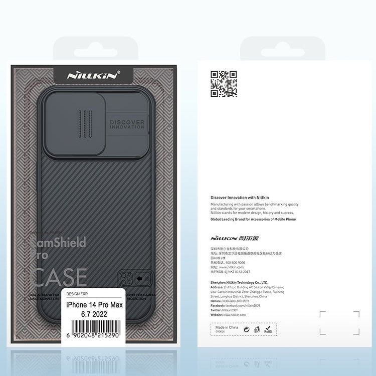 For iPhone 14 Pro Max NILLKIN CamShield Pro Magnetic Magsafe Case(Blue) - iPhone 14 Pro Max Cases by NILLKIN | Online Shopping South Africa | PMC TechLife | Buy Now Pay Later Mobicred