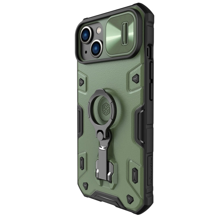 For iPhone 14 Plus  NILLKIN Shockproof CamShield Armor Protective Case(Green) - free shipping - PMC TechLife - Order now!