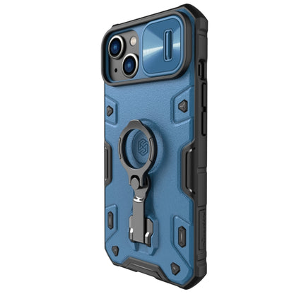For iPhone 14 Plus  NILLKIN Shockproof CamShield Armor Protective Case(Blue) - iPhone 14 Plus Cases by NILLKIN | Online Shopping South Africa | PMC Jewellery