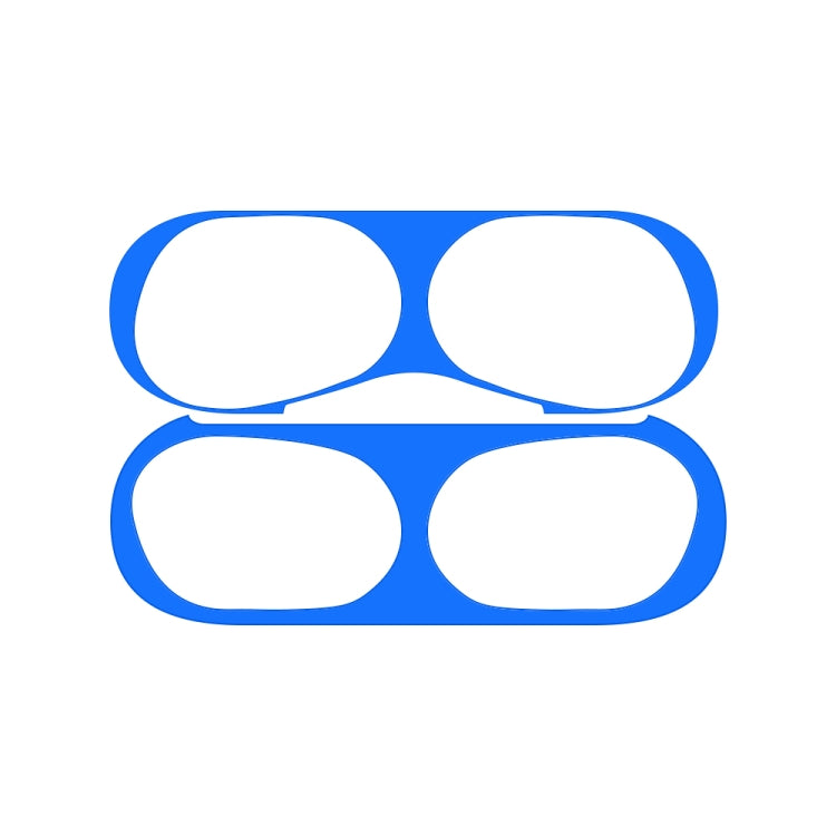 For Apple AirPods Pro 2 Wireless Earphone Protective Case Metal Sticker(Blue) - Protective Sticker by PMC TechLife | Online Shopping South Africa | PMC TechLife