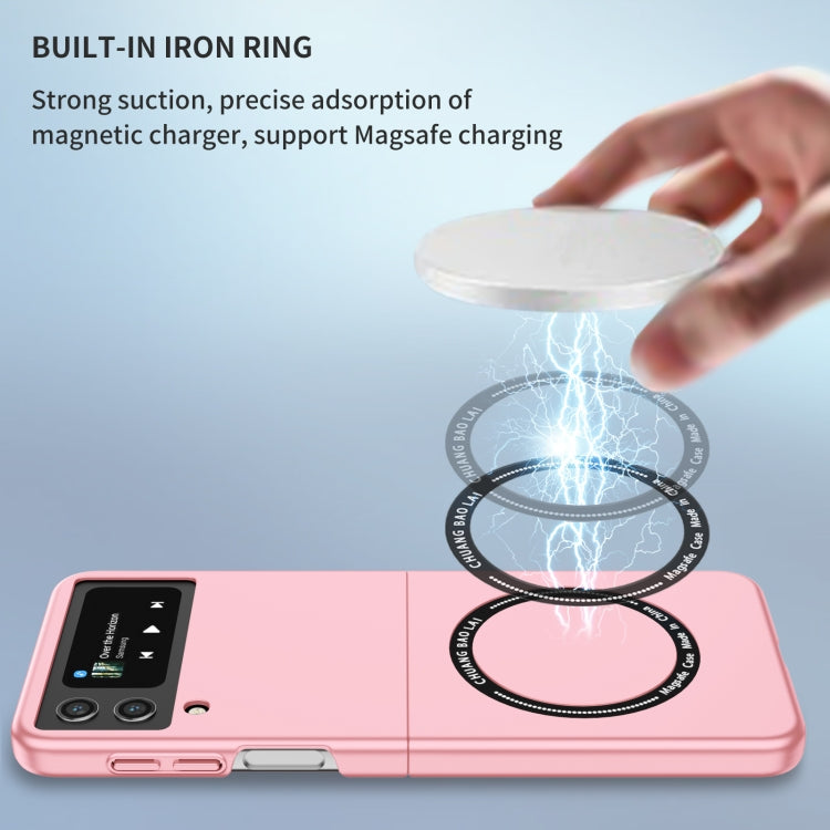 For Samsung Galaxy Z Flip4 Magsafe Magnetic Folding PC Phone Case(Pink) - Galaxy Z Flip4 5G Cases by PMC TechLife | Online Shopping South Africa | PMC TechLife