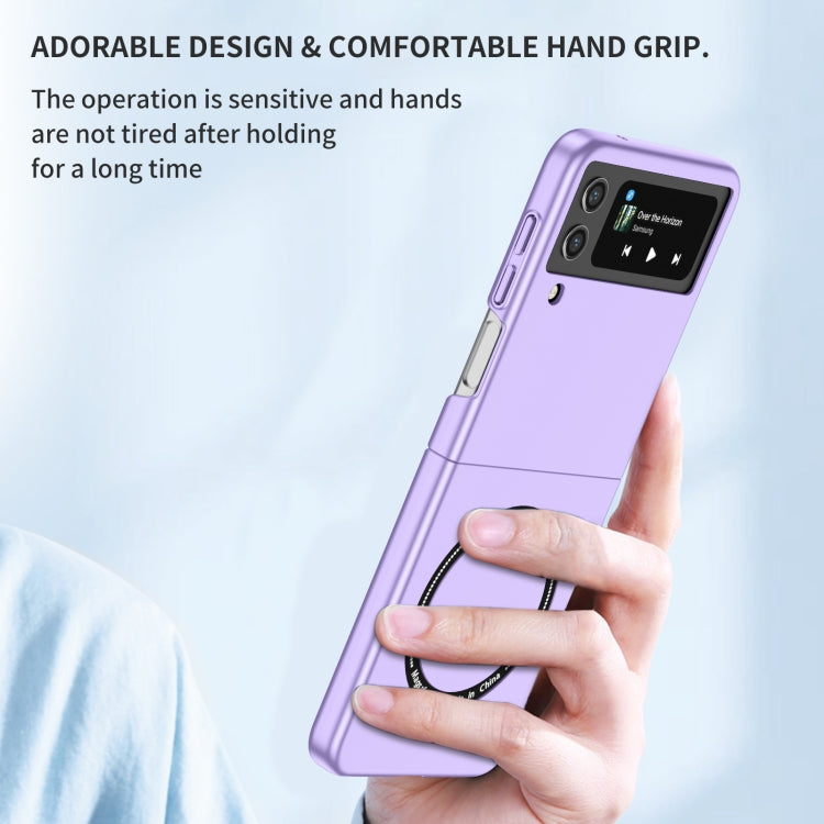 For Samsung Galaxy Z Flip4 Magsafe Magnetic Folding PC Phone Case(Purple) - Galaxy Z Flip4 5G Cases by PMC Jewellery | Online Shopping South Africa | PMC Jewellery