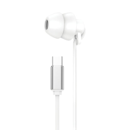 WEKOME YB02 SHQ Series In-Ear Sleep Wired Earphone, Plug Type:Type-C(White) - Type-C Earphone by WK | Online Shopping South Africa | PMC Jewellery