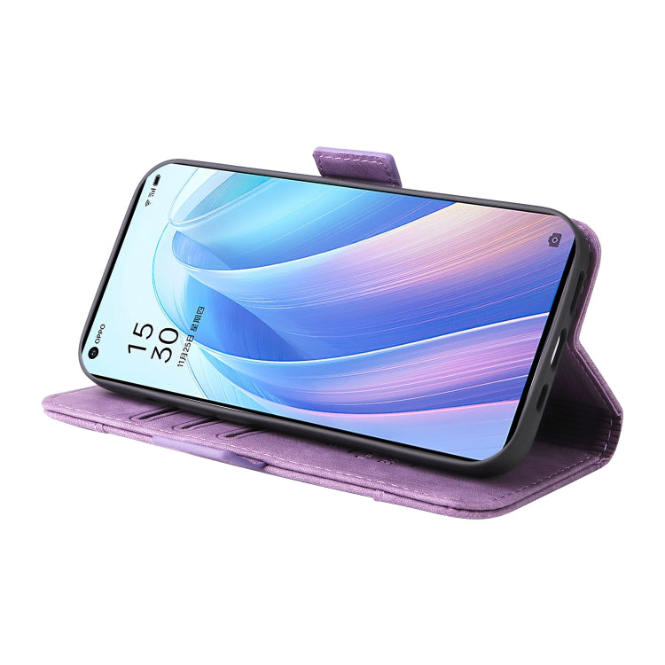 For OPPO Reno 7 Pro 5G BETOPNICE Dual-side Buckle Leather Phone Case(Purple) - OPPO Cases by BETOPNICE | Online Shopping South Africa | PMC Jewellery | Buy Now Pay Later Mobicred