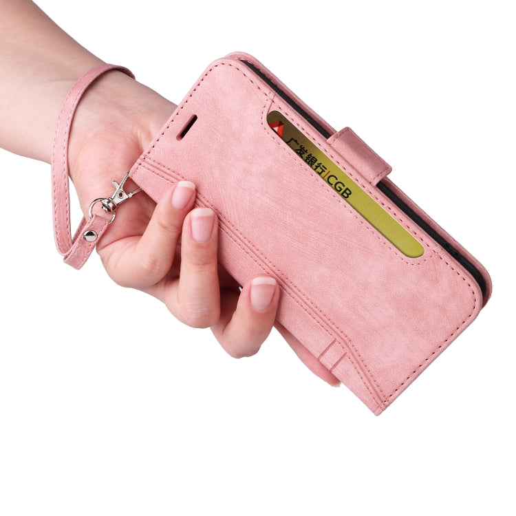 For Huawei nova 9 BETOPNICE Dual-side Buckle Leather Phone Case(Pink) - Huawei Cases by BETOPNICE | Online Shopping South Africa | PMC TechLife | Buy Now Pay Later Mobicred