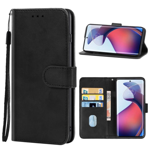 For Motorola Moto G72 Leather Phone Case(Black) - Motorola Cases by PMC Jewellery | Online Shopping South Africa | PMC Jewellery