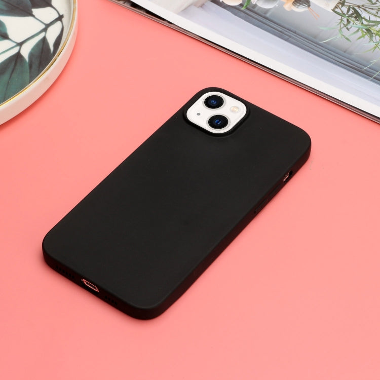 For iPhone 14 Solid Color Frosted Silicone Phone Case(Black) - free shipping - PMC TechLife - Order now!