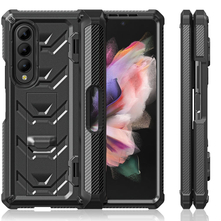For Samsung Galaxy Z Fold3 5G Armored All-inclusive Shockproof Folding Phone Case(Black) - Galaxy Phone Cases by PMC TechLife | Online Shopping South Africa | PMC TechLife | Buy Now Pay Later Mobicred