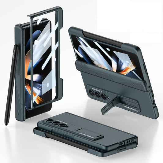 For Samsung Galaxy Z Fold4 GKK Integrated Magnetic Folding Phone Case with Pen Slot(Green) - Galaxy Z Fold4 5G Cases by GKK | Online Shopping South Africa | PMC Jewellery