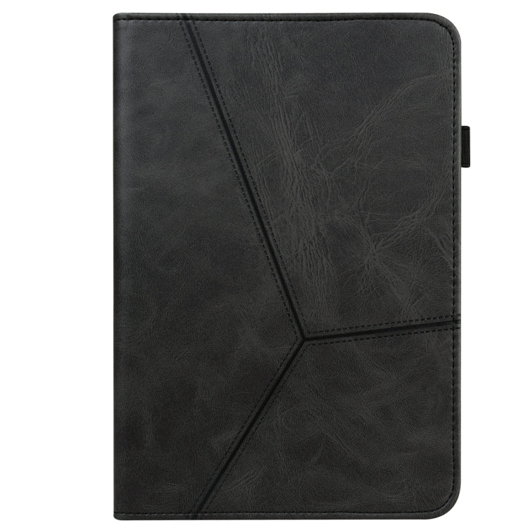 For Xiaomi Redmi Pad 10.61 2022 Solid Color Embossed Striped Leather Case(Black) - free shipping - PMC TechLife - Order now!