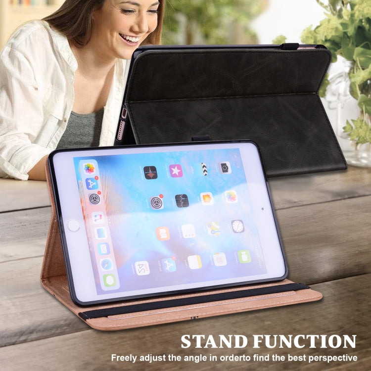 For Xiaomi Redmi Pad 10.61 2022 Solid Color Embossed Striped Leather Case(Black) - free shipping - PMC TechLife - Order now!