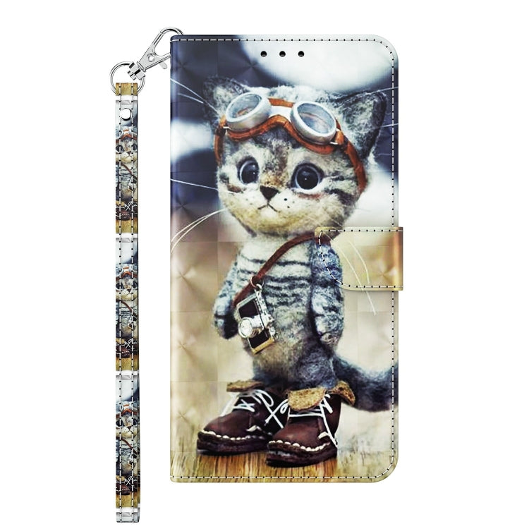 For Samsung Galaxy A14 5G 3D Painted Leather Phone Case(Naughty Cat) - free shipping - PMC TechLife - Order now!