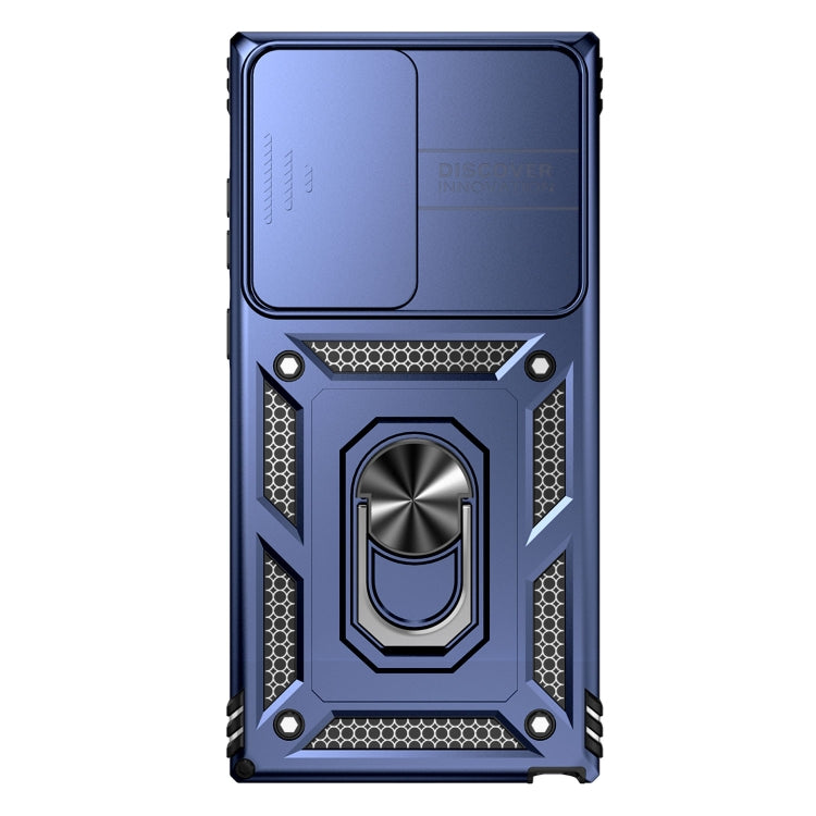 For Samsung Galaxy S23 Ultra 5G Sliding Camshield Holder Phone Case(Blue) - free shipping - PMC TechLife - Order now!