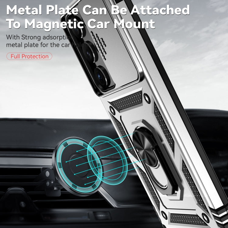 For Samsung Galaxy S23 Ultra 5G Sliding Camshield Holder Phone Case(Silver) - free shipping - PMC TechLife - Order now!