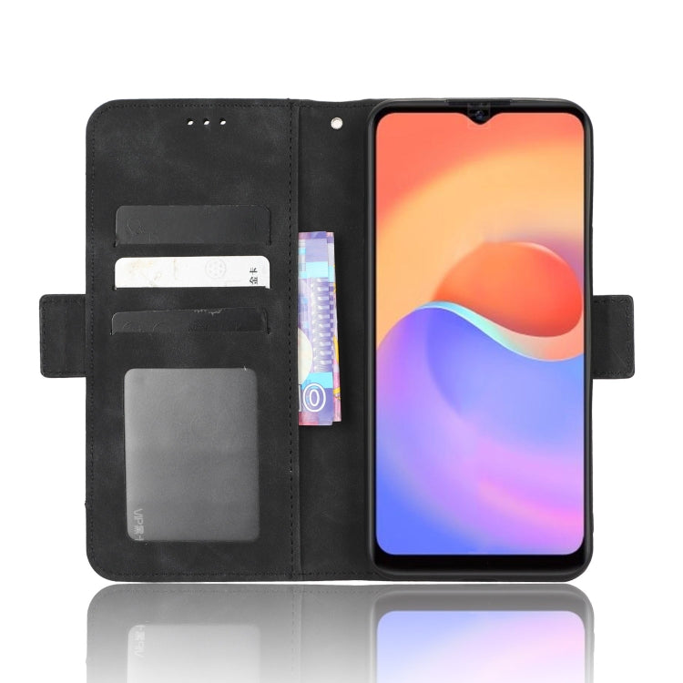 For ZTE Blade A52 Lite Skin Feel Calf Texture Card Slots Leather Phone Case(Black) - free shipping - PMC TechLife - Order now!