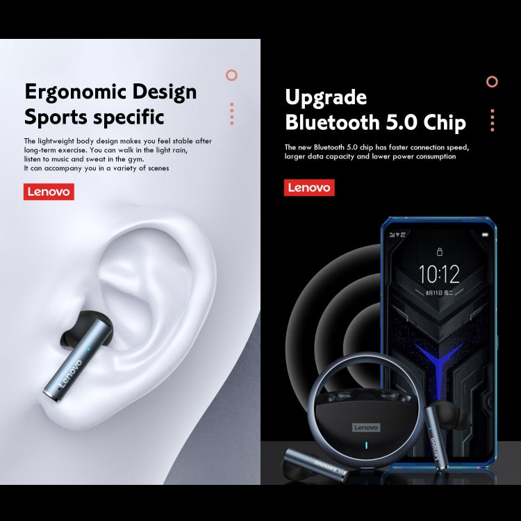 Lenovo LP60 TWS Wireless Bluetooth 5.3 Noise Reduction Earphone(White) - TWS Earphone by Lenovo | Online Shopping South Africa | PMC TechLife | Buy Now Pay Later Mobicred