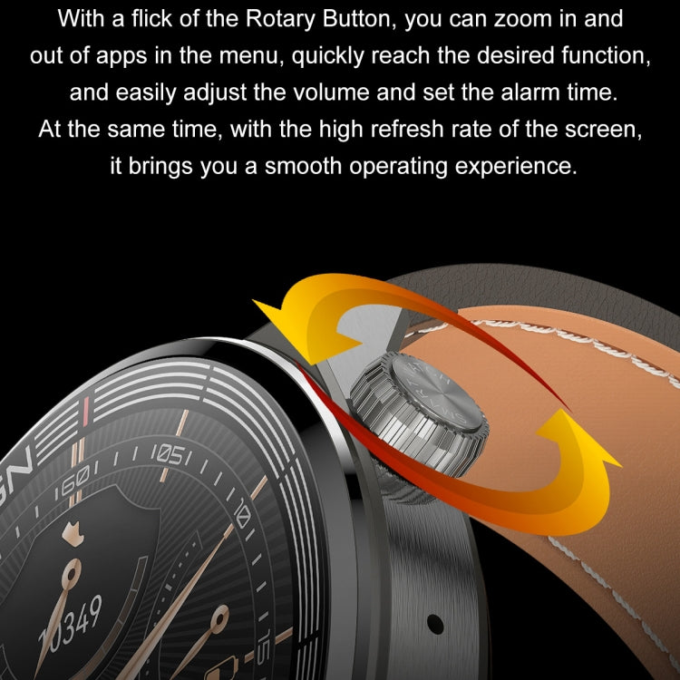 Ochstin 5HK46P 1.36 inch Round Screen Silicone Strap Smart Watch with Bluetooth Call Function(Black+Black) - free shipping - PMC TechLife - Order now!