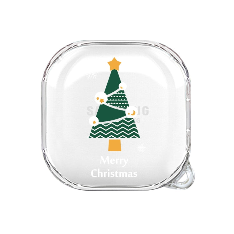 For Samsung Galaxy Buds Live Christmas Transparent TPU Earphone Case(Christmas Tree) - Samsung Earphone Case by PMC TechLife | Online Shopping South Africa | PMC TechLife