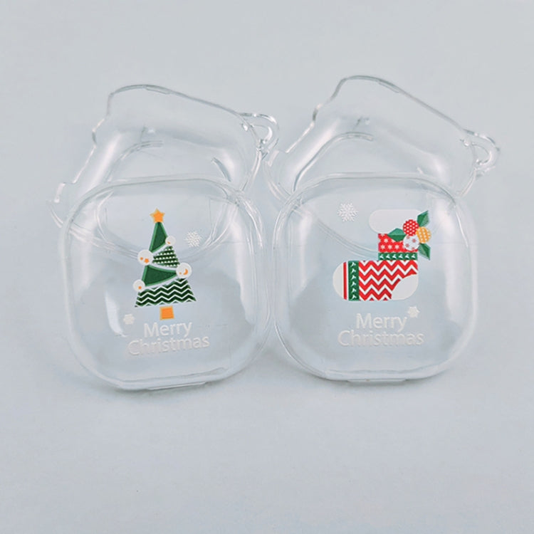 For Samsung Galaxy Buds Live Christmas Transparent TPU Earphone Case(Ragdoll) - Samsung Earphone Case by PMC Jewellery | Online Shopping South Africa | PMC Jewellery