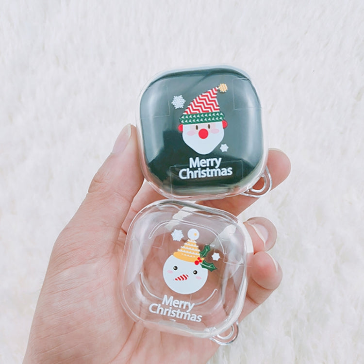 For Samsung Galaxy Buds Live Christmas Transparent TPU Earphone Case(Snowman) - Samsung Earphone Case by PMC TechLife | Online Shopping South Africa | PMC TechLife