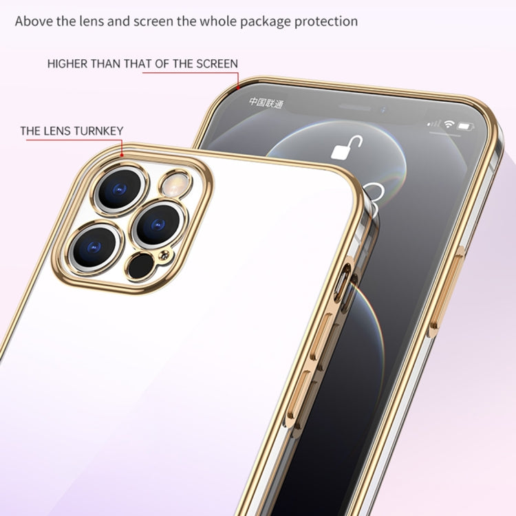 For iPhone 14 Pro SULADA Iridescence Series Plating Transparent Gradient Phone Case(Blue) - iPhone 14 Pro Cases by SULADA | Online Shopping South Africa | PMC TechLife | Buy Now Pay Later Mobicred