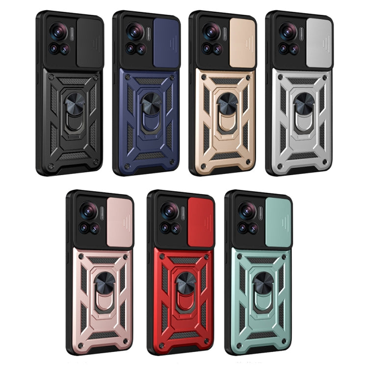 For Motorola Edge 30 Ultra Sliding Camera Cover Design TPU+PC Phone Case(Silver) - Motorola Cases by PMC TechLife | Online Shopping South Africa | PMC TechLife
