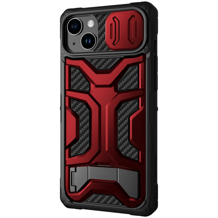 For iPhone 14 Plus NILLKIN Sliding Camera Cover Design TPU + PC Phone Case(Red) - iPhone 14 Plus Cases by NILLKIN | Online Shopping South Africa | PMC Jewellery