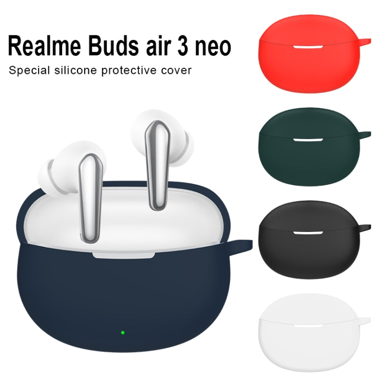 For Realme Buds Air 3 NEO Silicone Wireless Earphone Protective Case(Night Green) - Other Earphone Case by PMC TechLife | Online Shopping South Africa | PMC TechLife
