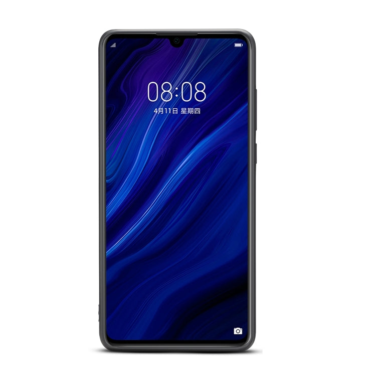 For Huawei P30 Denior DV Elastic Card PU Back Cover Phone Case(Blue) - Huawei Cases by Denior | Online Shopping South Africa | PMC TechLife | Buy Now Pay Later Mobicred
