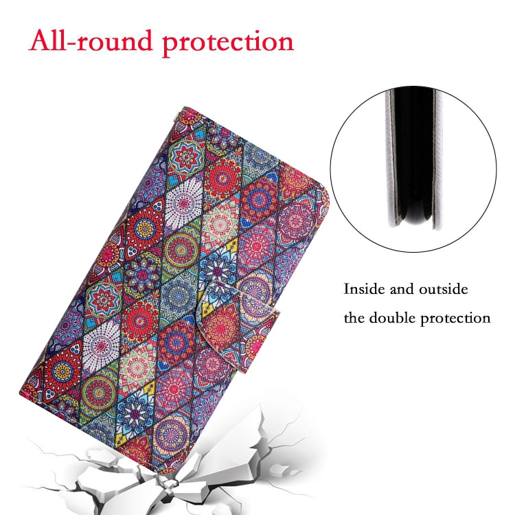 For Xiaomi Redmi A1 Colored Drawing Pattern Leather Phone Case(Diamond Kaleidoscope) - Xiaomi Cases by PMC Jewellery | Online Shopping South Africa | PMC Jewellery