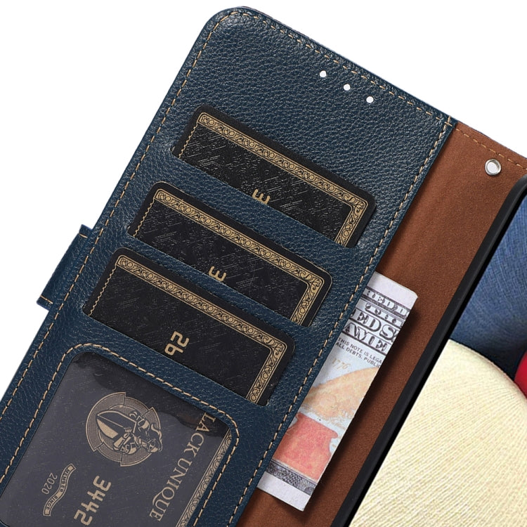 For Xiaomi Redmi Note 12 Pro+ China KHAZNEH Litchi Texture Leather RFID Phone Case(Blue) - free shipping - PMC TechLife - Order now!