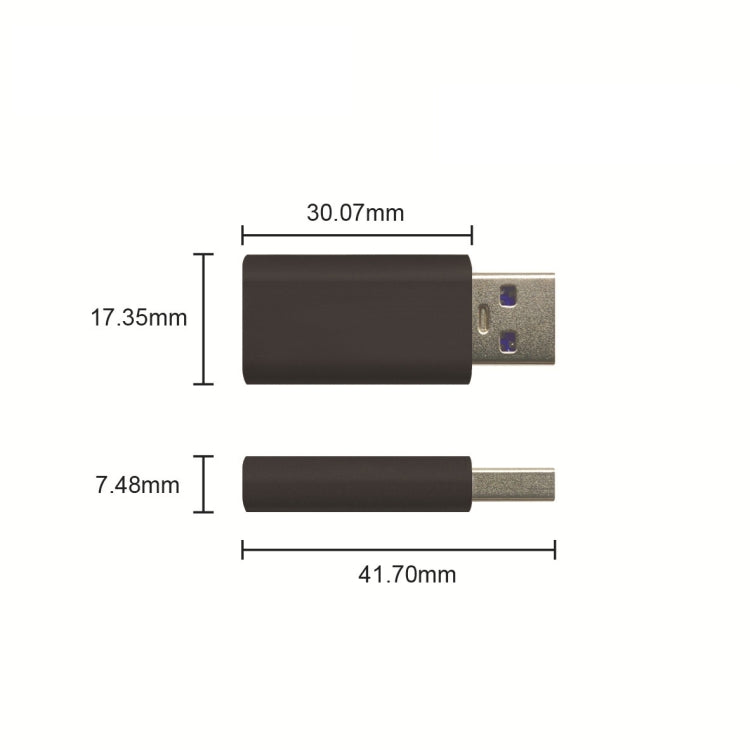 GE06 USB Data Blocker Fast Charging Connector(Silver) - Converter & Adapter by PMC TechLife | Online Shopping South Africa | PMC TechLife