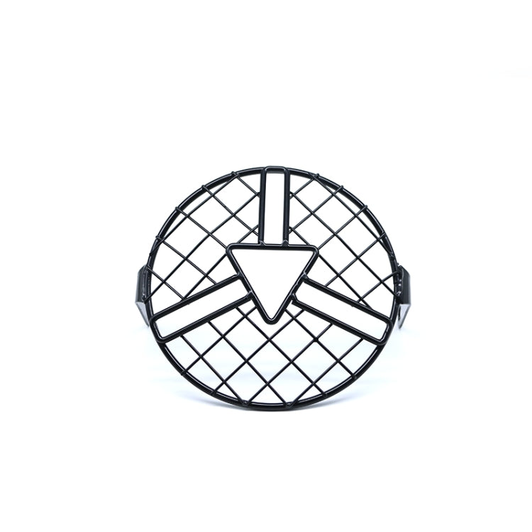 Motorcycle Headlight Arrowhead Grill Guard Retro Round Lamp Grill Cover - Ornamental Parts by PMC TechLife | Online Shopping South Africa | PMC TechLife | Buy Now Pay Later Mobicred