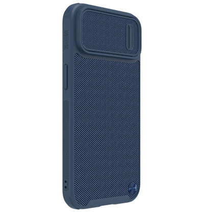 For iPhone 14 NILLKIN Texture MagSafe Camshield PC + TPU Phone Case(Blue) - iPhone 14 Cases by NILLKIN | Online Shopping South Africa | PMC Jewellery