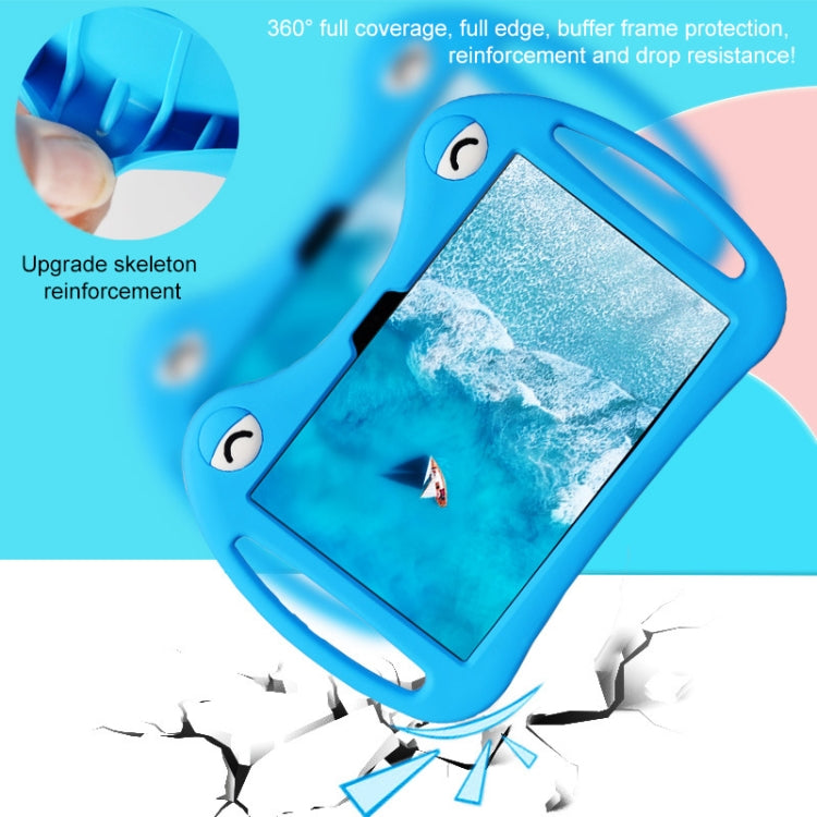 For TCL Tab 10s 5G Cartoon Silicone Shockproof Protective Tablet Case with Stand & Pen Slot(Blue) - Others by PMC TechLife | Online Shopping South Africa | PMC TechLife