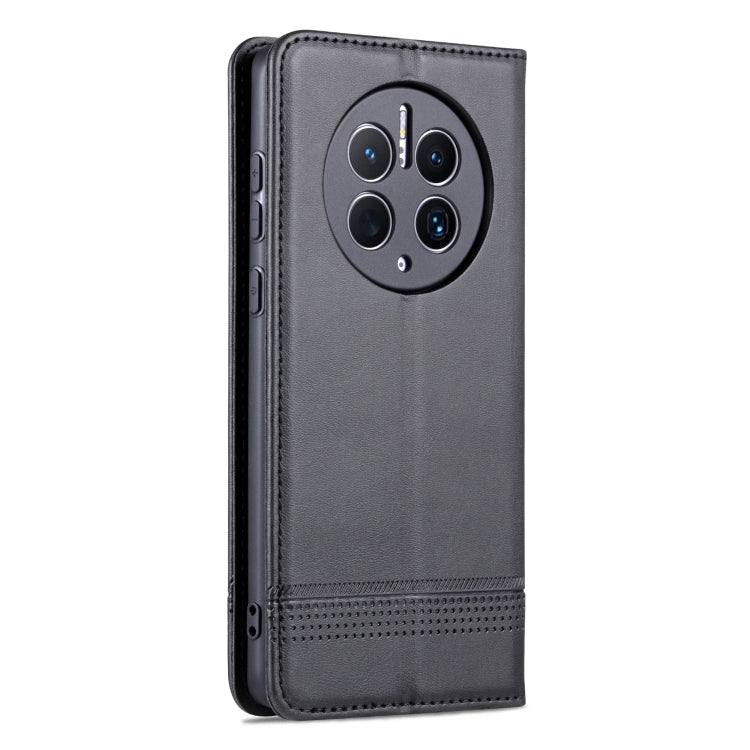 For Huawei Mate 50 Pro AZNS Magnetic Calf Texture Flip Leather Phone Case(Black) - free shipping - PMC TechLife - Order now!