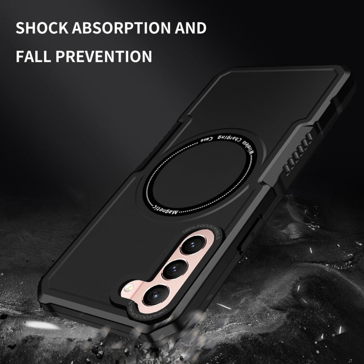 For Samsung Galaxy S21 5G MagSafe Shockproof Armor Phone Case(Black) - Galaxy S21 5G Cases by PMC TechLife | Online Shopping South Africa | PMC TechLife