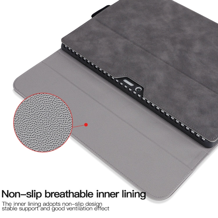 For Microsoft Surface Pro 9 / Surface Pro 10 Sheepskin All-Inclusive Shockproof Protective Case with Power Bag(Grey) - Others by PMC TechLife | Online Shopping South Africa | PMC TechLife | Buy Now Pay Later Mobicred